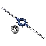 uxcell Round Die Stock Handle Wrench Set, 3/8-24