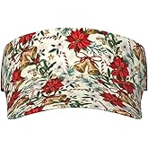 Cute Christmas Hat for Men Women Merry Christmas Sport Sun Visor Hats Adjustable Empty Top Baseball Cap