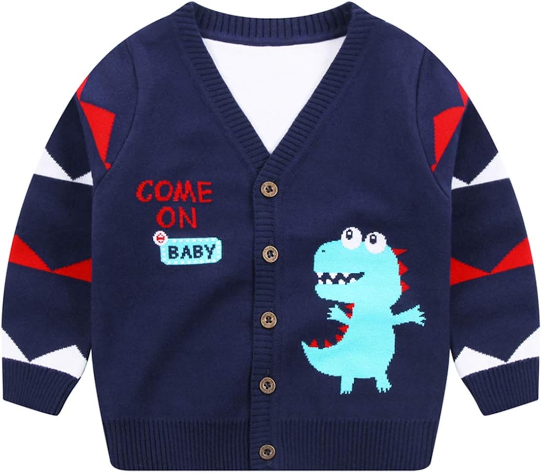 kids Cardigan Sweaters Loose Casual Long Sleeve Lightweight