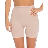 SPANX Assets Red Hot Label Mid-Thigh Primer Lightweight Slimming Shorts (X-Large, Champagne Nude)