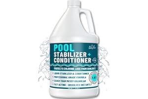 BubbyShine, Pool Stabilizer - Cyanuric Acid Pool Stabilizer, Liquid Chlorine Stabilizer for Pool Chemicals, Swimming Pool Con