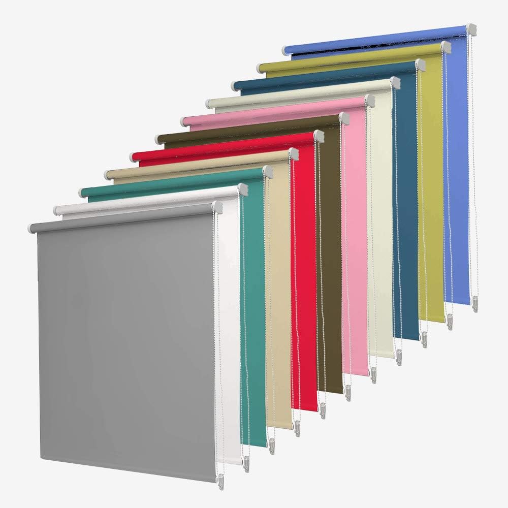 umlout Blackout CREAM 150cms Roller Blinds. **METAL BRACKETS INCLUDED Available in 12 Colours And 6 Sizes**