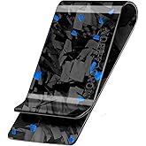 MONOCARBON Carbon-Fiber-Money-Clip-for-Men, Minimalist-Money-Holder for Cash, High Elastic Carbon-Fiber-Wallet, Slim and Durable