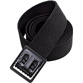 Rothco Web Belts with Open Face Buckle, Black, 54''