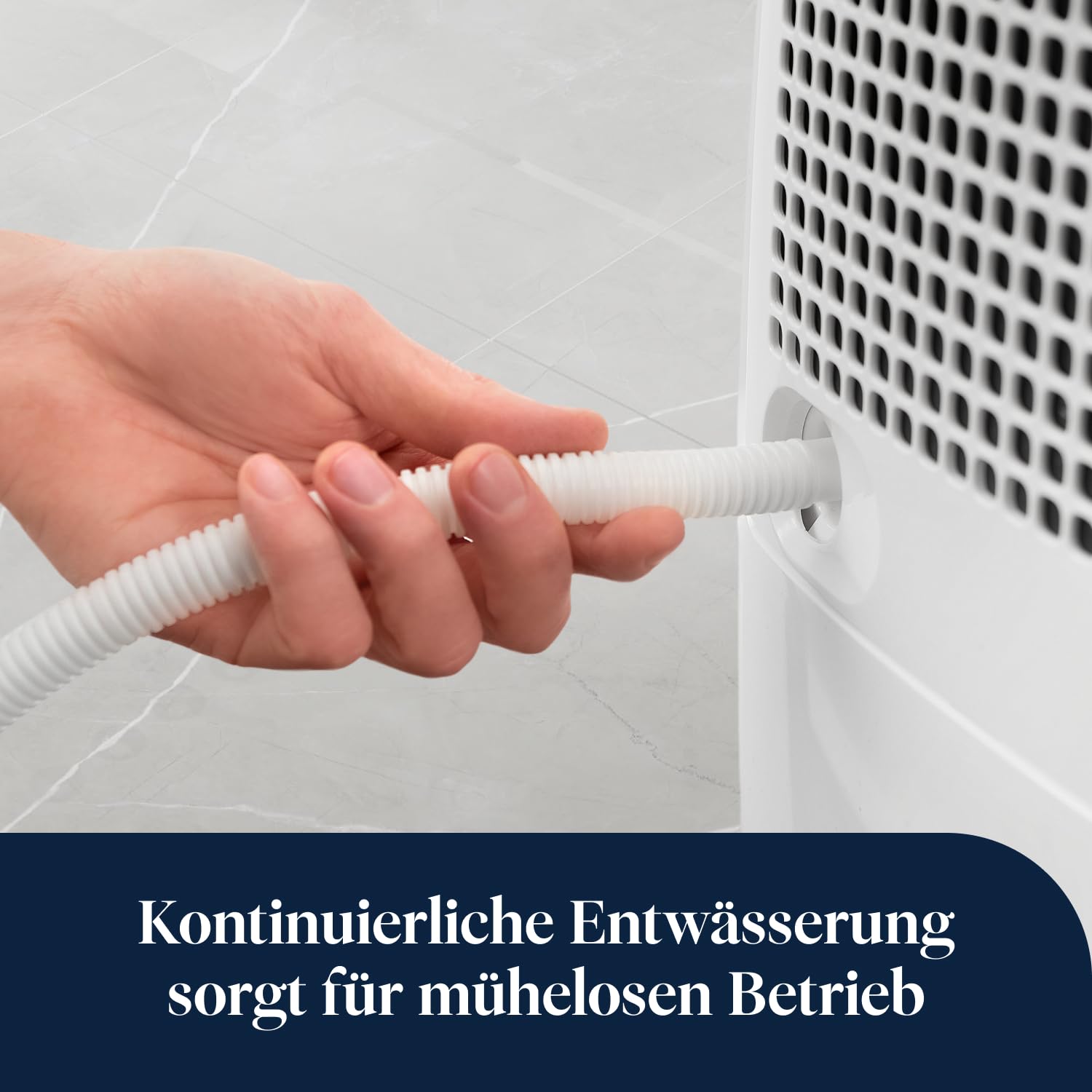 De’Longhi Tasciugo AriaDry - Tragbarer Luftentfeuchter mit 3-Fach-Filtersystem, 12L/Tag Feuchtigkeitsentzug, Wäschetrockner, Anti-Schimmel, Geringe Geräuschentwicklung, Weiß (DEX212SF) 9
