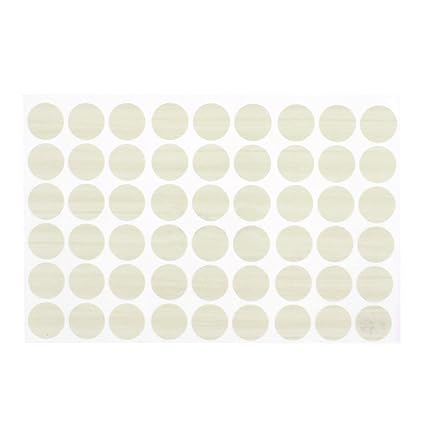 White Self Adhesive Decorative Furniture Screw Holes Cover Caps