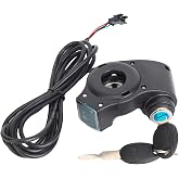 Haosie E-Bike Throttle Control Switch, Speed Key Ignition Lock with Display | Accelerator Voltage LCD Replacement Ebike Parts For E-Scooter Electric