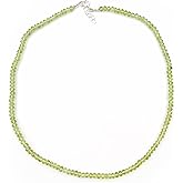 Natural Faceted Roundel Beads Necklace Sterling Silver clasp Gemstone Handmade Jewelry Crystal healing Birthstone