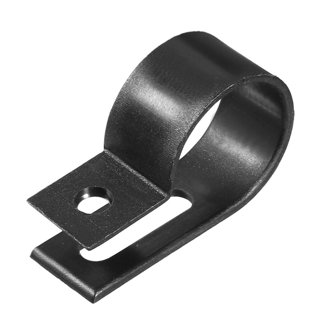 sourcing map 50Pcs Nylon R-Type Clamp Organizer Cord Clips for Wire Management Fit Cable Dia 15-19mm R19 Black