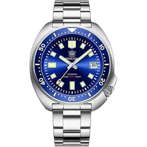 Reloj Buceador Automático Tandorio De 40 Mm Con Cristal De Zafiro, Resistencia 20 ATM Y Manecillas Luminiscentes - Ideal Para El Día A Día