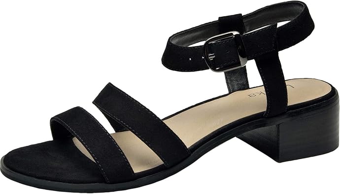 wide width low block heels