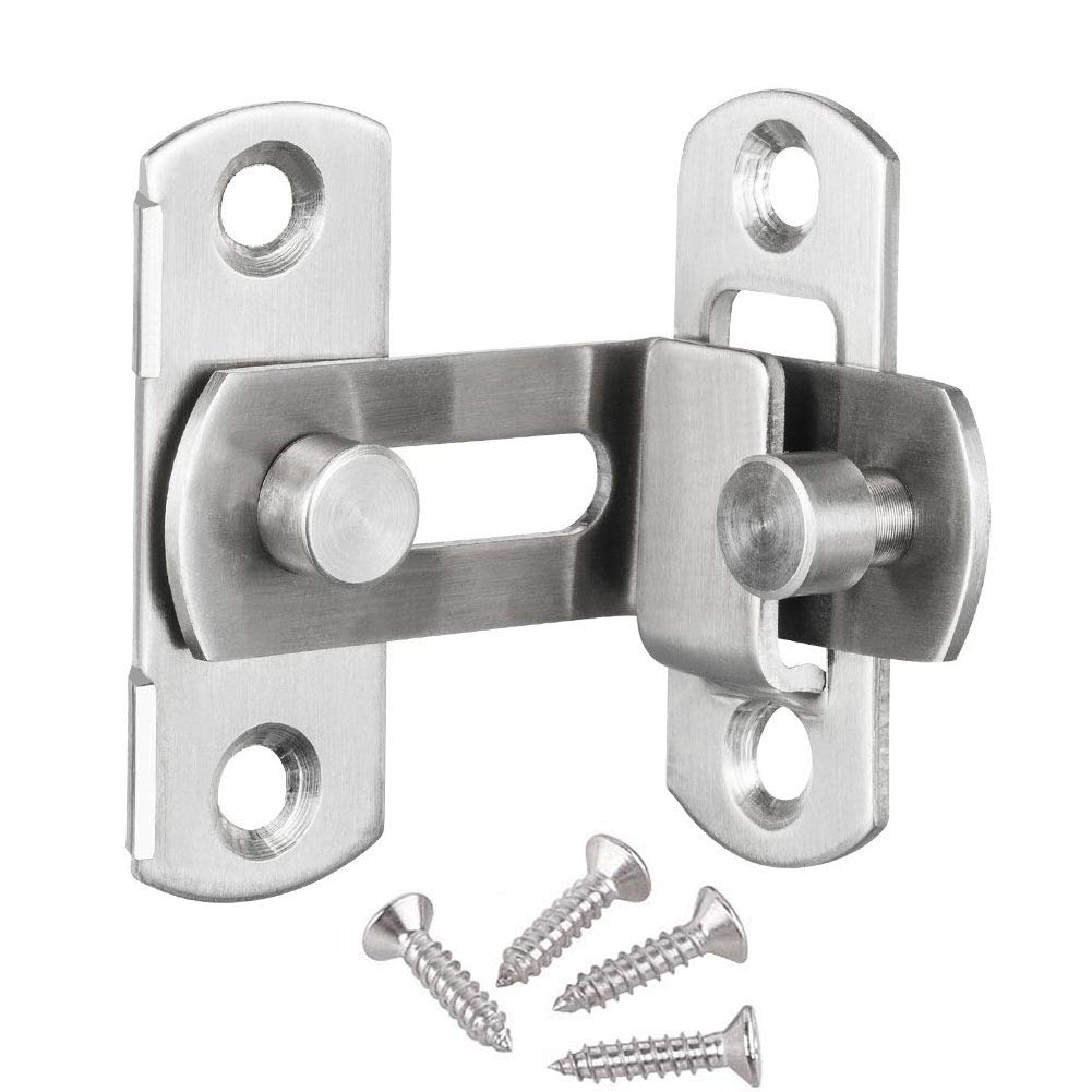 HLOMVE Flip Right Angle Door Latch 90 Degree Slide Gate Hasp Latches