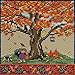 Fall Oak Beaded Counted Cross Stitch Kit Mill Hill 2017 Mighty Oak Quartet Series MH171714