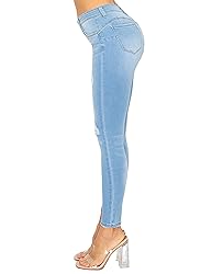 WAX JEAN Women's Butt I Love You Push-Up Destructed
