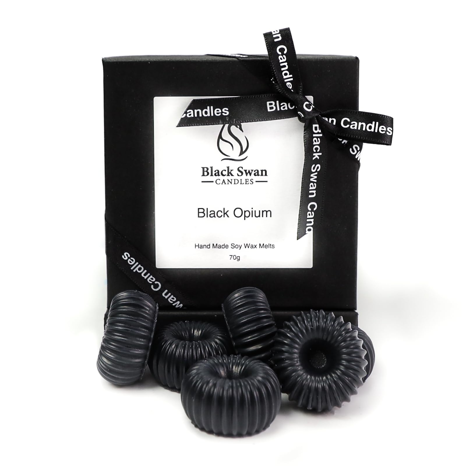 Black Swan Wax Melts, Natural Soy Wax, Premium Quality, Highly Scented, Handmade With Care ! (Black Opium)