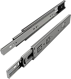 SOTECH 1 Paar Vollauszüge KV2-45-H45-L450-SE mit Selbsteinzug Höhe 45 mm, Länge 450 mm, Teleskopauszug belastbar bis 45 Kg