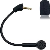 NewTH Replacement Game Mic Noise Cancelling Microphone Boom only for Kingston HyperX Mix Gaming Headset PS4 PS5 Computer PC Gaming Headsets 3.5mm Jack