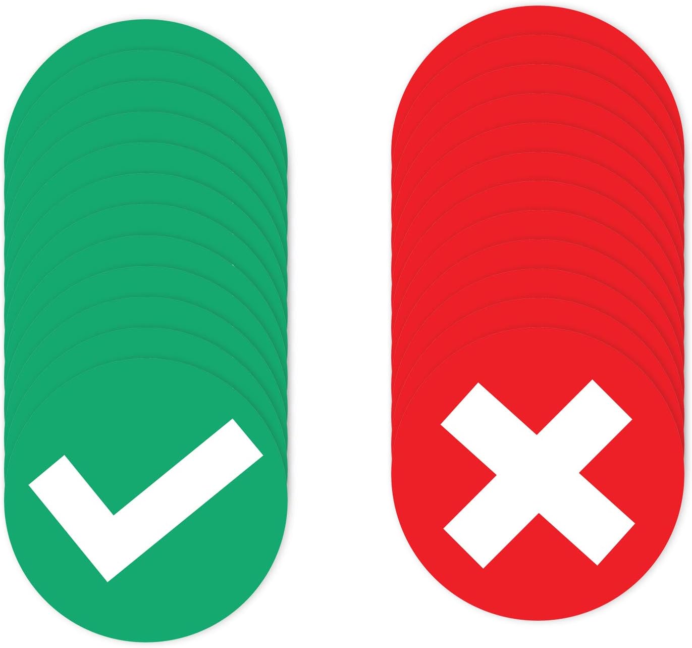 Pack of 24 Do Not Sit Here Sign Self Adhesive Waterproof Vinyl Stickers 65mm x 65mm V1168, Green, 65 x 65 mm - Image 3