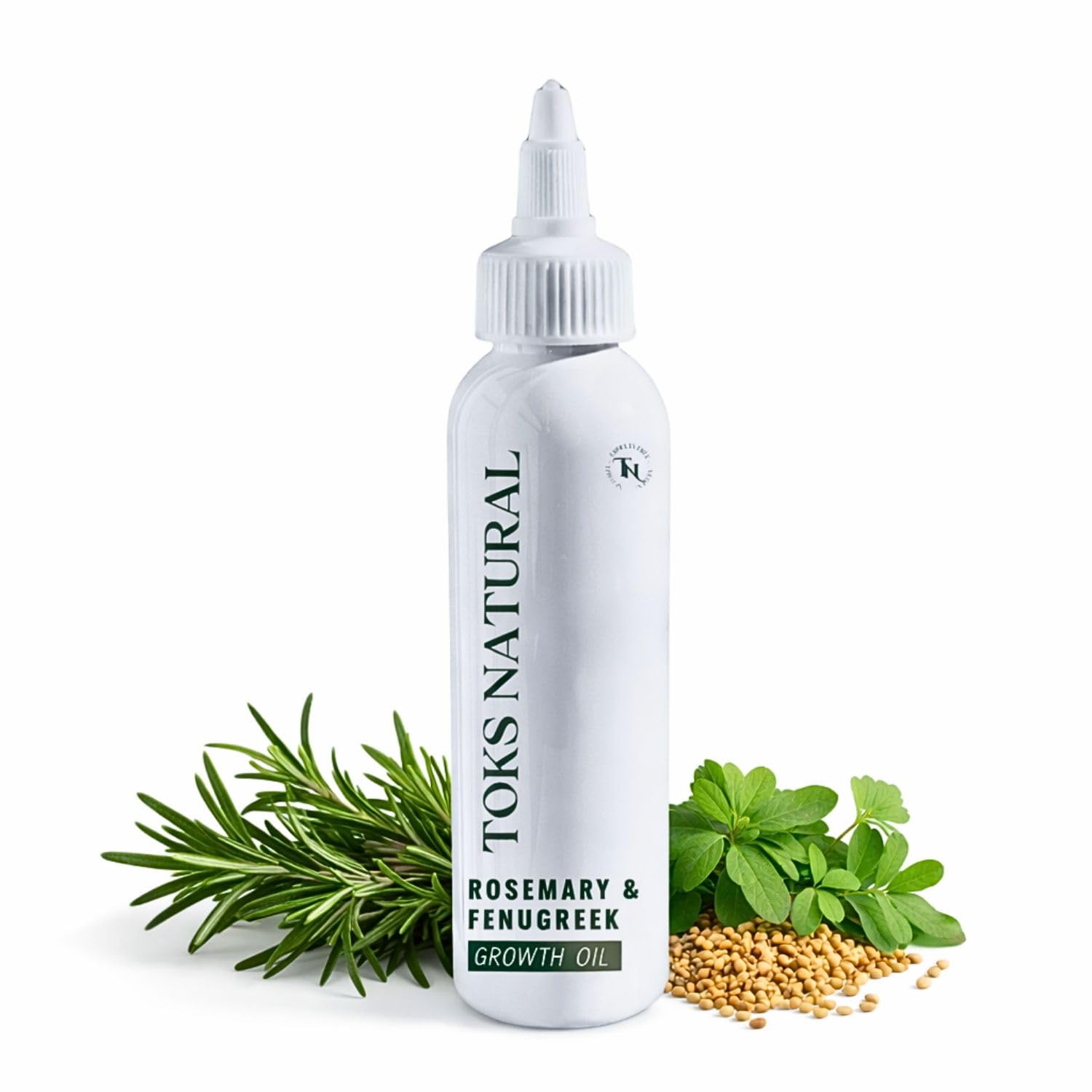 Rosemary & Fenugreek Hair Growth Oil – Strengthen & Thicken Hair | Natural Hair Oil with Rosemary Essential Oil for Hair Loss, Dry Scalp & Edges – 120ml