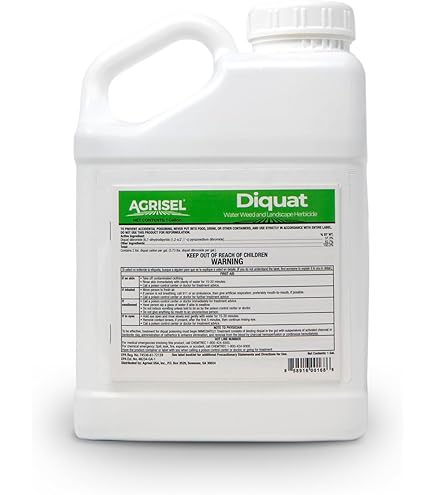 Amazon.com : Diquat Dibromide Aquatic Weed Killer for Lakes and Ponds | Aquatic  Herbicide - 4 Gallon Case : Patio, Lawn & Garden