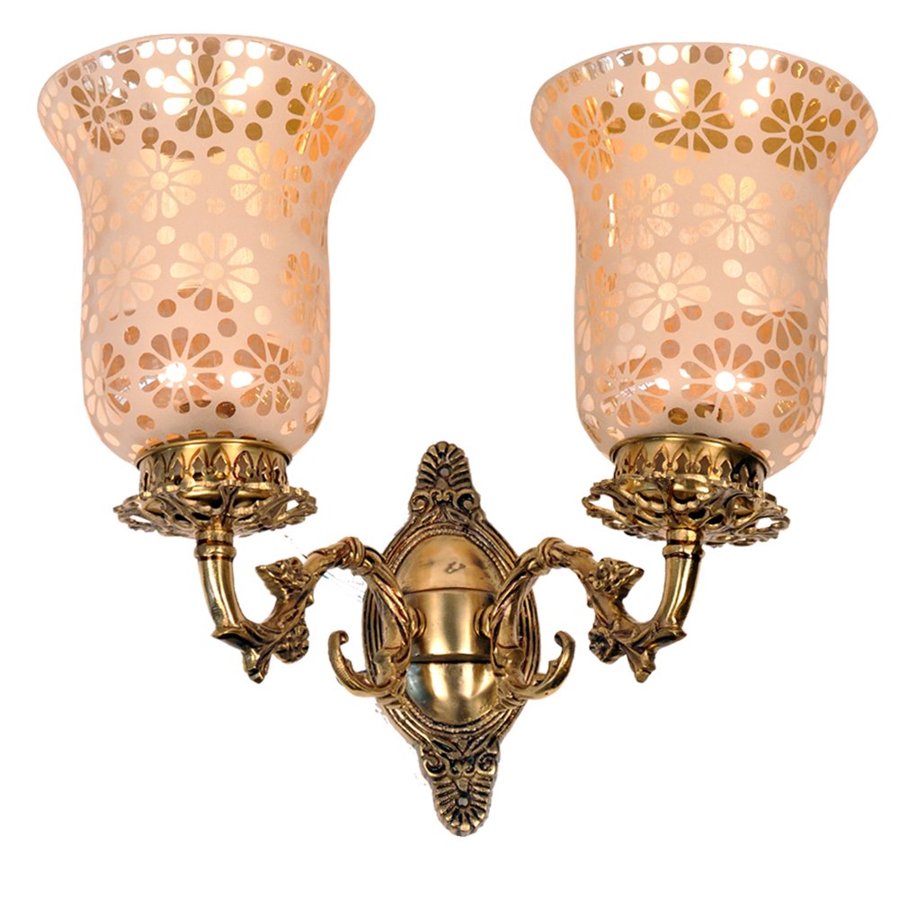 DecoLight Antique Brass Wall Light Zali Design (Double) Amazon.in