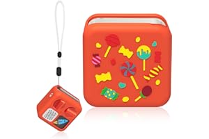 SKRVGOJFG Silicone Case for Yoto Mini Player, Silicone Protective Sleeve Case Compatible with Mini Bluetooth Speaker, Anti-Slip Silicone Skin Cover, Fitted Protective Case for Yoto Mini Audio Player - Orange