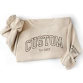 IZI POD Custom Date and Initial Hoodie, Personalized Roman Numeral Embroidered Hoodie, Valentine's Day Gifts, Couple Hoodies