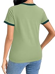 Remidoo Womens Crew Neck Short Sleeve T Shirt