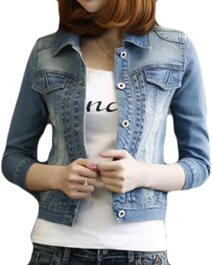 plus size short denim jacket