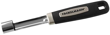 Fackelmann Apfelentkerner FEEL, praktischer Apfelkernausstecher mit Funktionsteil aus rostfreiem Edelstahl, Fruchtentkerner m