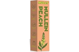 MULLY Mullein Herbal Aerosal Pen with Mullein, Peach, Thyme & Eucalyptus – Natural Smoking Alternative for Clearer Breathing & Relaxation