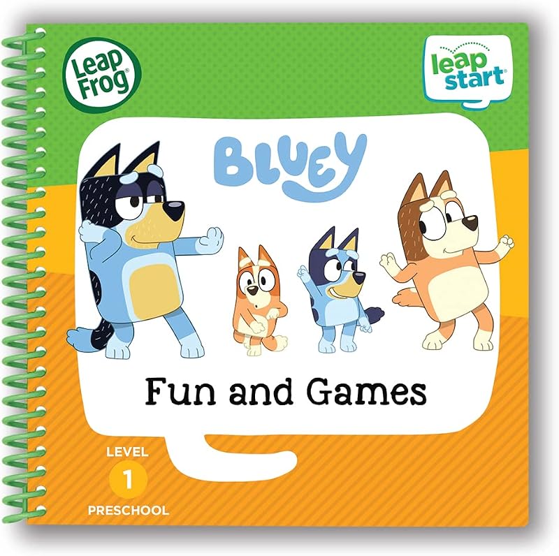 LeapFrog LeapStart Bluey Fun and Games Activity Book English Version