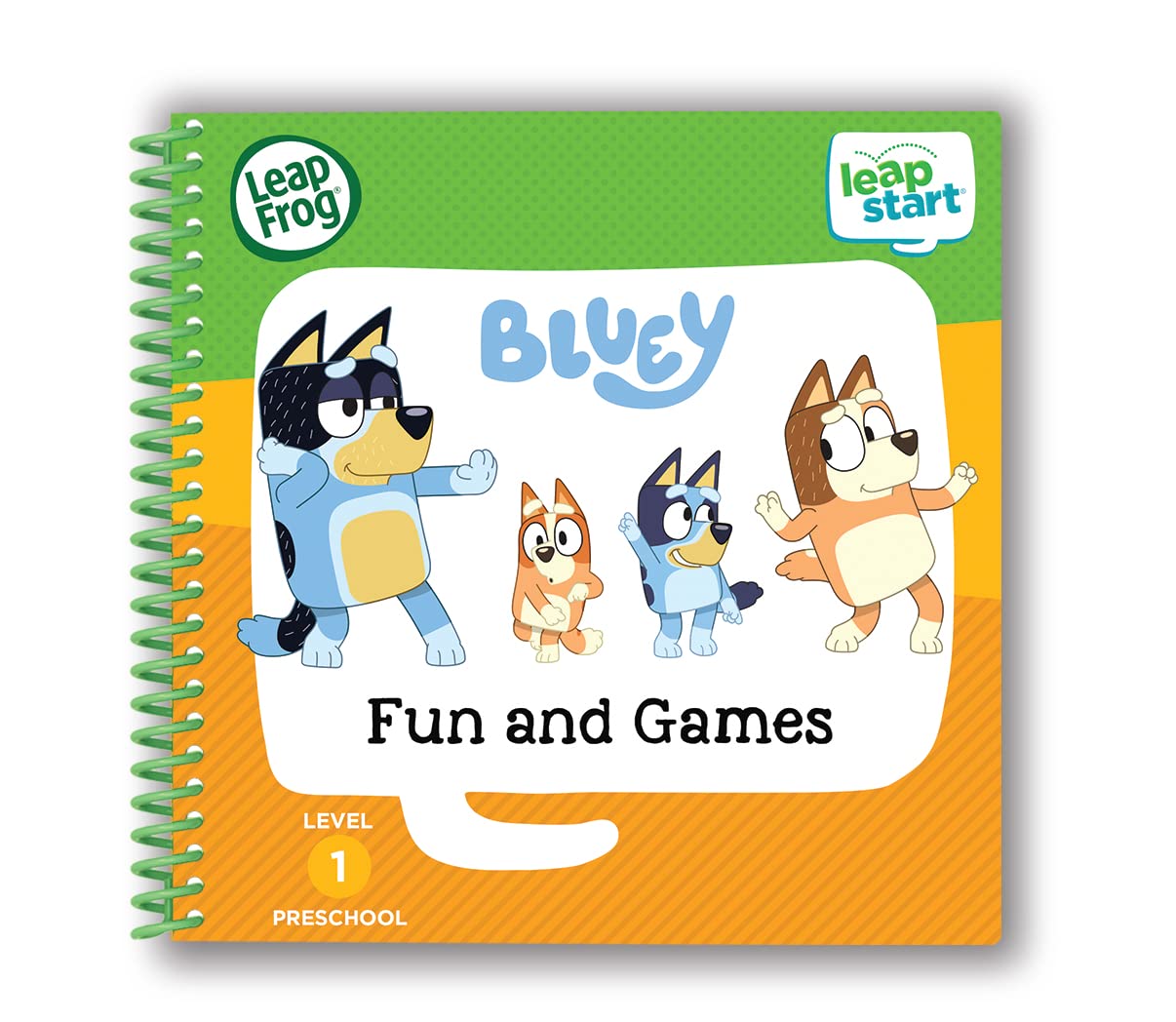LeapFrog LeapStart Bluey Fun and Games, LeapStart Books, Compatible with LeapStart Systems, 25+ Interactive Games & Activities, Educational Book for Children 2, 3, 4, 5 Years, English Version