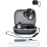 Case for Anker Soundcore C40i Wireless Earbuds,Soft Protective,Shockproof, BOVUGAC High Transparency TPU Case Cover for Soundcore C40i with Keychain &amp; Cleaning Kit &amp; Lanyard-Clear
