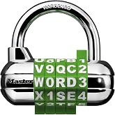 Master Lock 1534D Locker Lock Set Your Own Word Combination Padlock, 1 Pack, Assorted Colors