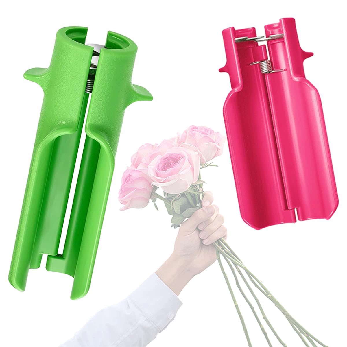 Photo 1 of (2 pcs) Professional Rose Thorn Stripper Tool, Garden Claws Rose Thorn Remover with Ergonomic Handle, Safe & Quick Flower De-Thorner for Gardeners, Florists to Strip Thorns from Roses
