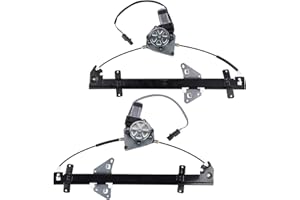 GLOSSY AUTO PARTS 741-598 741-599 Rear Left & Right Power Window Regulator Replacement for 1998-2004 Dodge Dakota Durango 3.9L 4.7L 5.9L V8