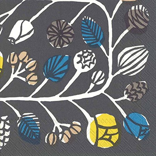 Ideal Home Range 20 Count Lunch Paper Napkins, Kranssi Grey