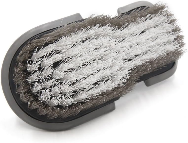 sourcingmap Plastic Handle Carpet Mat Chair Scrubbing Cleaning Brush for Home Car, Black, Gray, 19 x 9 x 8 cm - Image 4