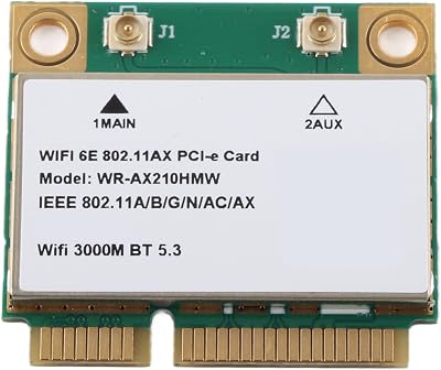 Annadue AX210HMW WiFi 6E Card Bluetooth 5.2 MU-MIMO Tri-Band Mini PCIE Laptop
