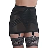 Rago Style 1359 | Firm Control Open Bottom Girdle | Invisinet Tummy Panel | Contour Bands | 6 Metal Garters | Made in USA