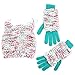 ABG Accessories Girls' Chunky Knit Owl Hat and Glove Set