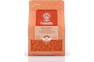 Hasata Red Lentils 2.2Lb (1Kg) - Authentic Turkish Mardin Red Split Lentils for Soups, Stews & Curries, High Protein, High Fi