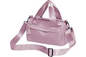 YERIA Mini Gym Bag Waterproof Gym Tote Bag Portable Fitness Shoulder Bag for Sports Travel (Pink)