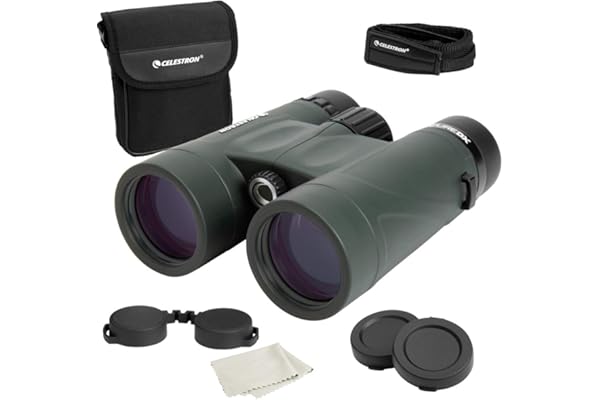 Celestron – Nature DX 8x42 Binoculars – Outdoor and Birding Binocular – Fully Multi-coated with BaK-4 Prisms – Rubber Armored – Fog & Waterproof Binoculars – Top Pick Optics