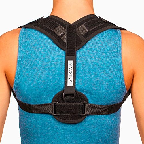 Posture Corrector Brace for Men &amp; Women: Stretch Resistance Band for Back Pain Relief/Breathable, Comfortable, Adjustable Upper Back, Clavicle &amp; Shoulder Brace/ Spine Alignment &amp; Posture Enhanceme (L)