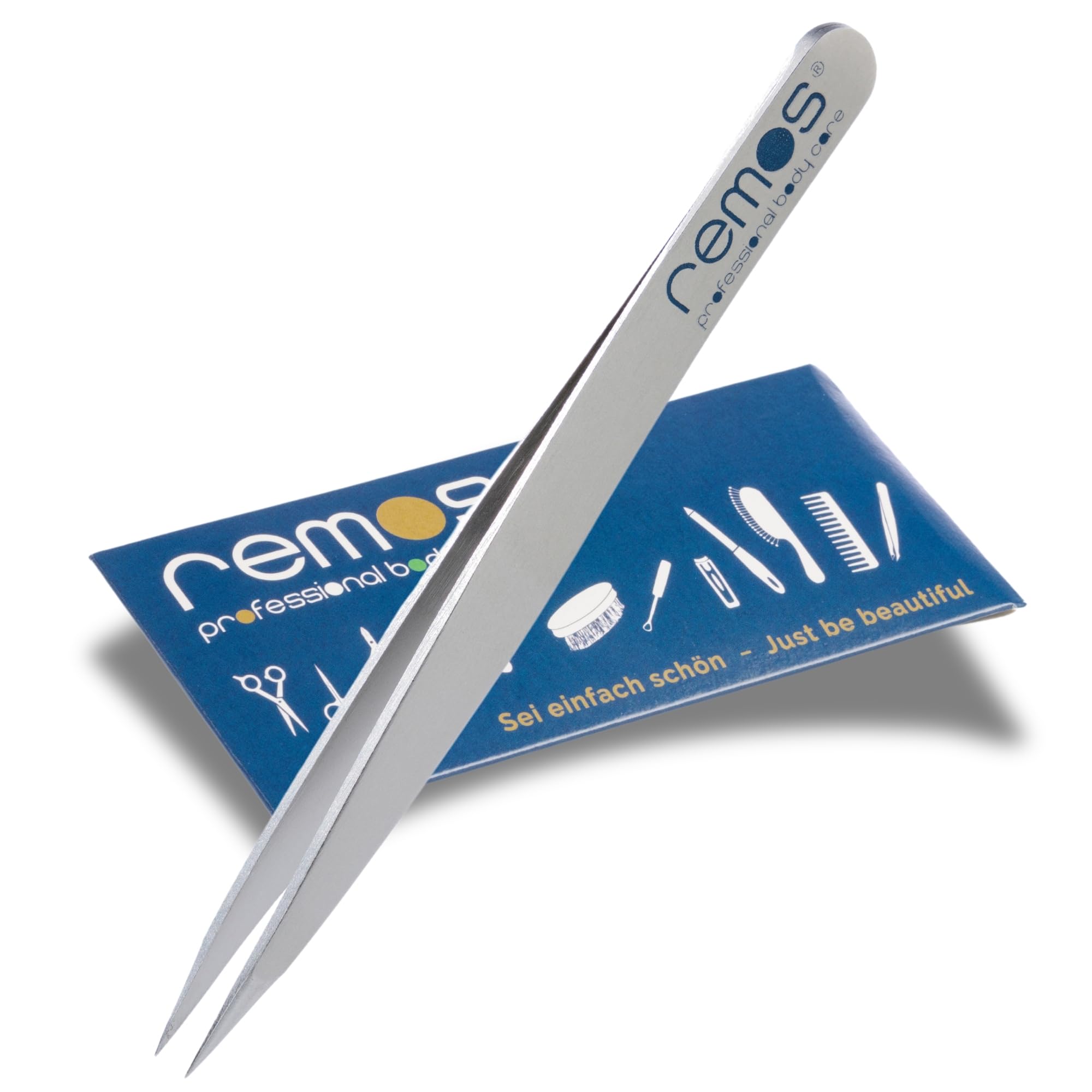 REMOS Splinter Tweezers with Extra fine tip Stainless Steel 9.5 cm - Satin