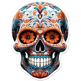 Sugar Skull Vinyl Decal Sticker- 7.75