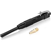 NATGAI Compact Air Needle Scaler, 12 Needles Pneumatic Rust Paint Remover | Needle Gun Air Tool with 1/4" NPT Fitting for Weld Slag Cleaning, Rust Removal, Auto Repair