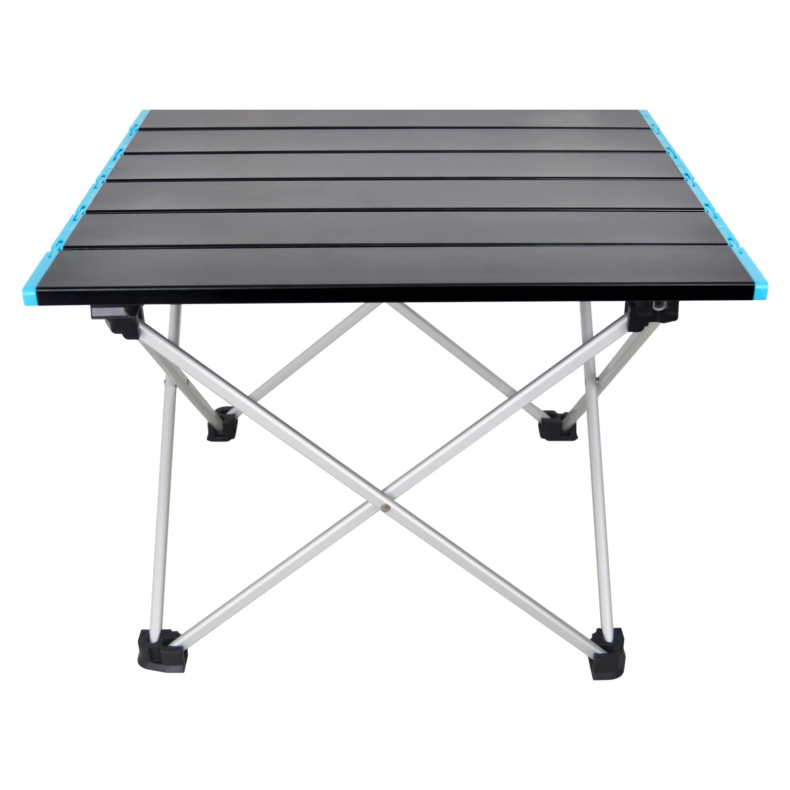 AUXTINGS Portable Camping Table,Folding Side Table Aluminum Top for Outdoor Cooking, Hiking, Travel, Picnic,Surface 16x14 inch